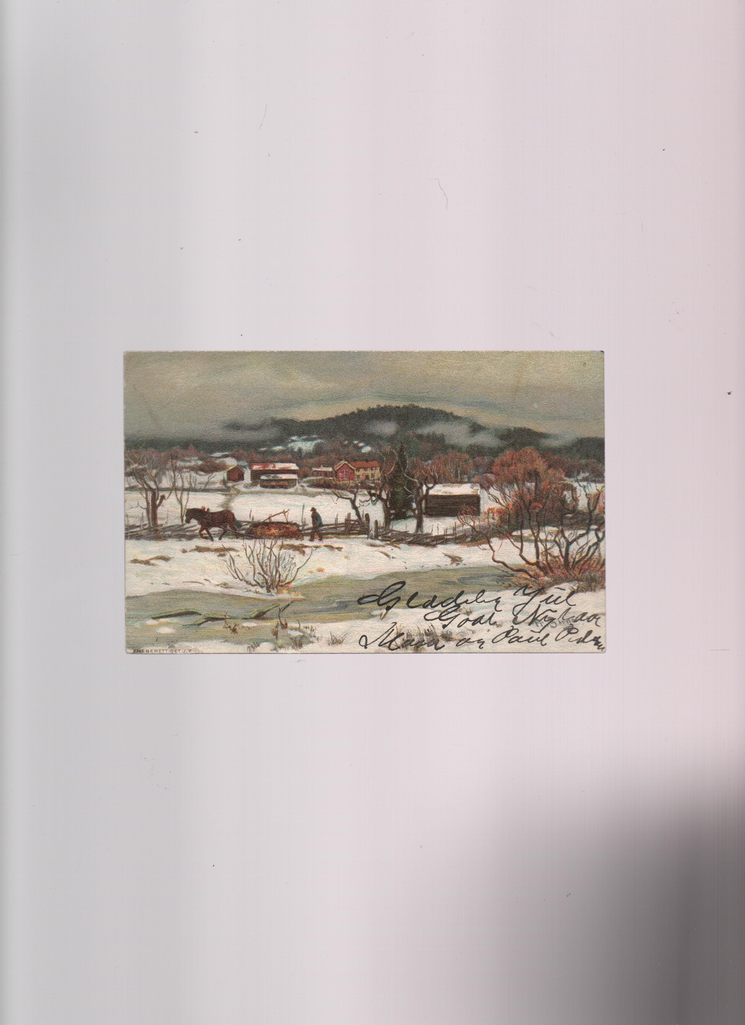 J.F. St. Nøtterø 24.12. 1906 