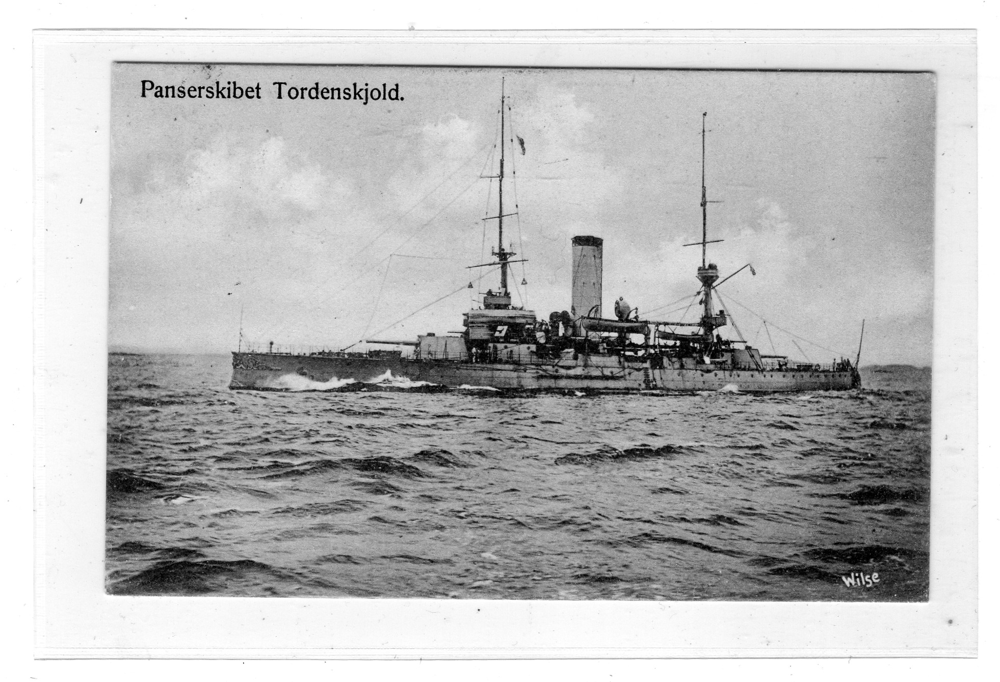 Panserskibet Tordenskjold Wilse st Horten 1908