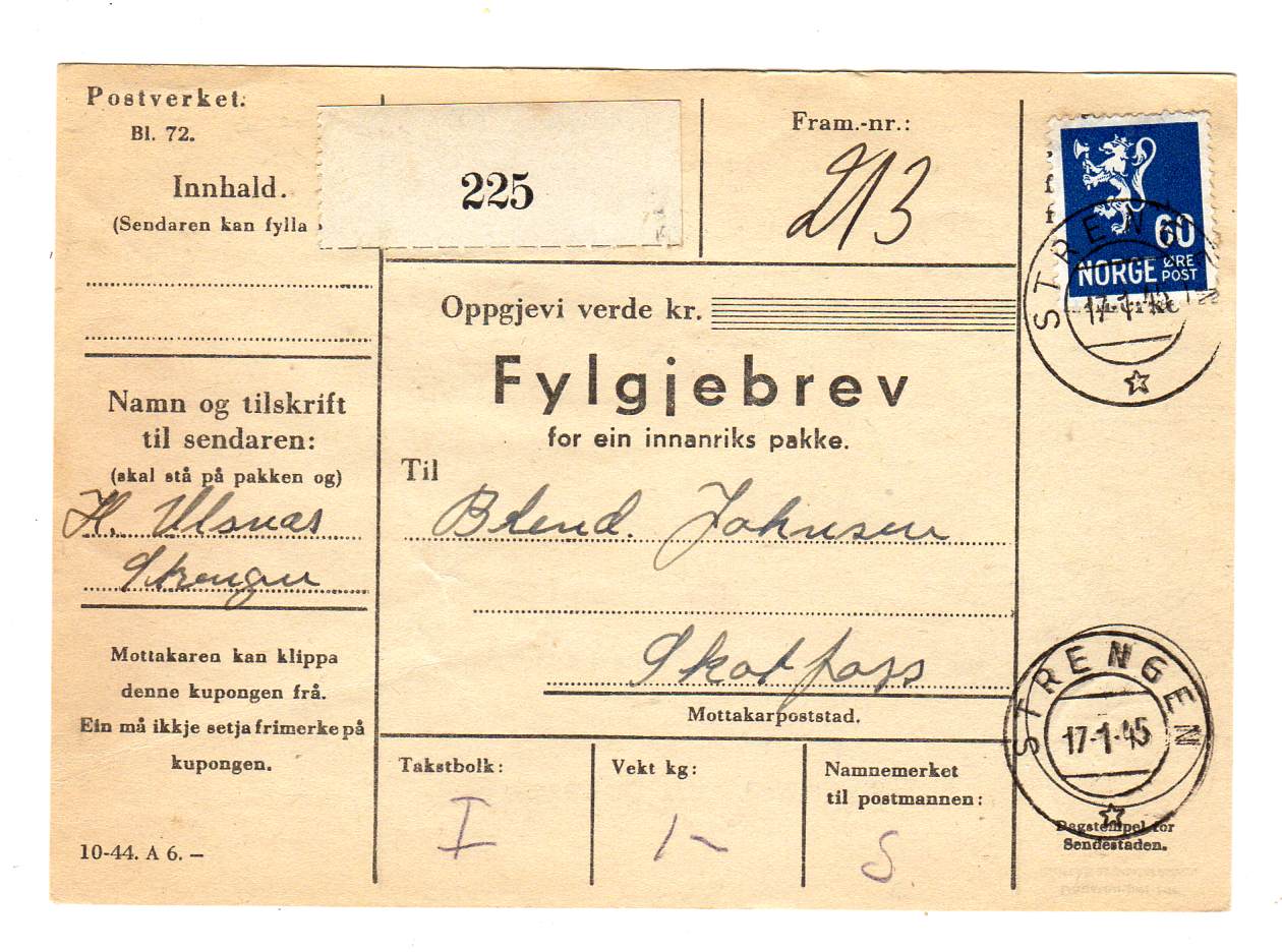 st Strengen/Skotfoss 1945