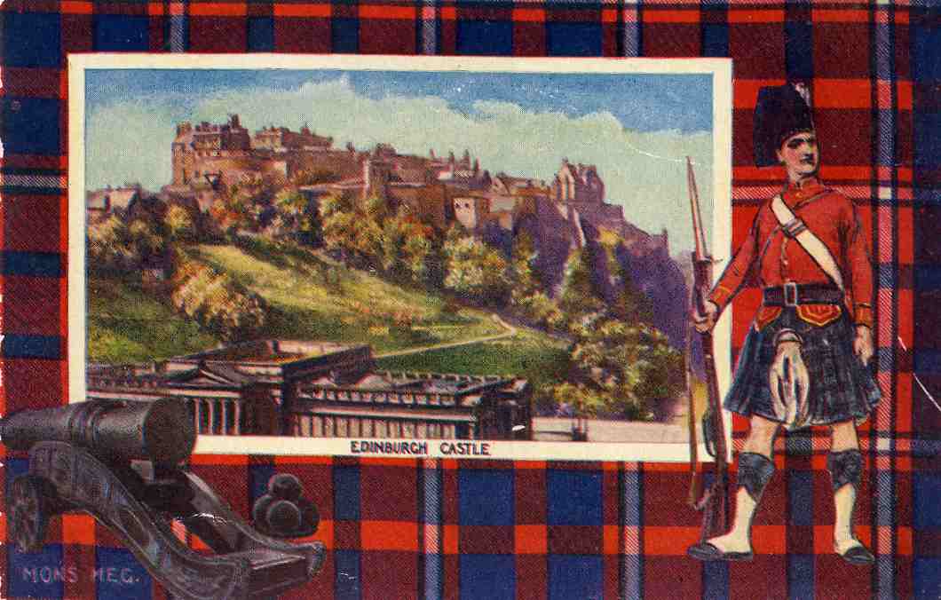 Edinburgh Castle Mons Meg Valentine "Artotype"Cameren Carten