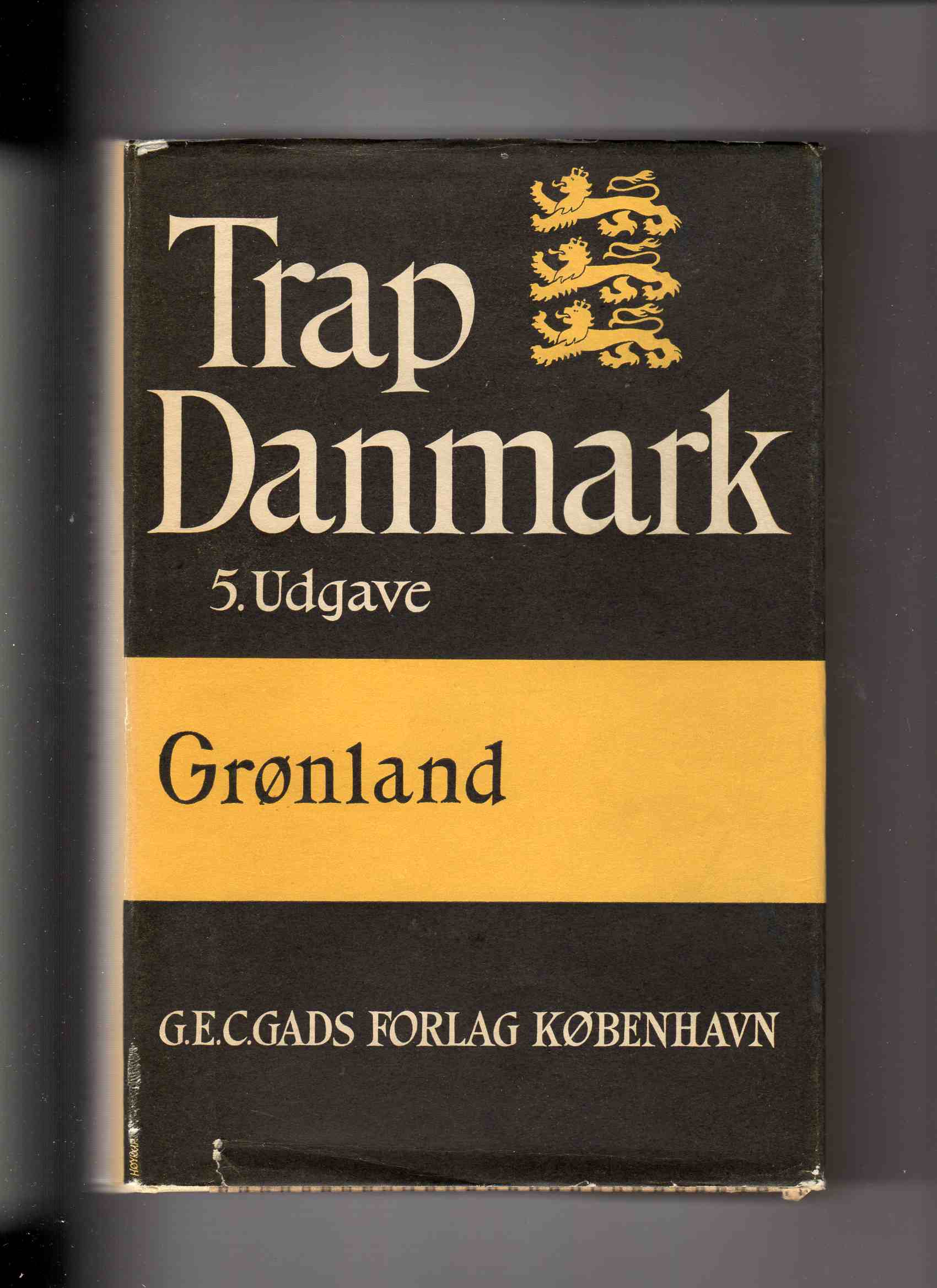 Trap Danmark 5 udgave omslag Grønland Gads forl Kbh Bind XIV Niels Nielsen m fl 1970 pen