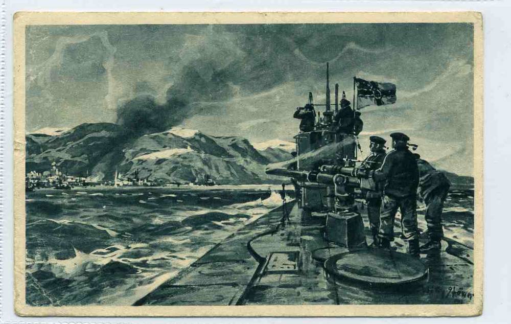 Deutsches U boot  Eismeer 1917