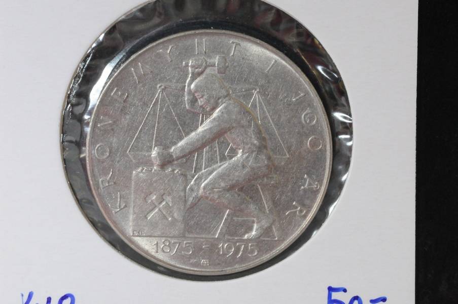 5 kr Krone-mynt 100 år 1975 kv0