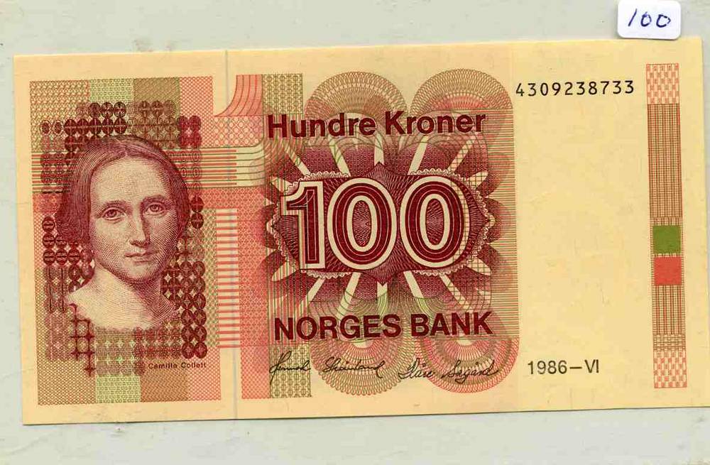 100 kr 1986-VI kv0