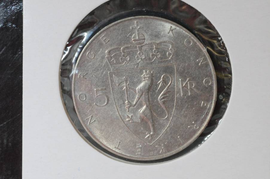5 kr Krone-mynt 100 år 1975 kv0
