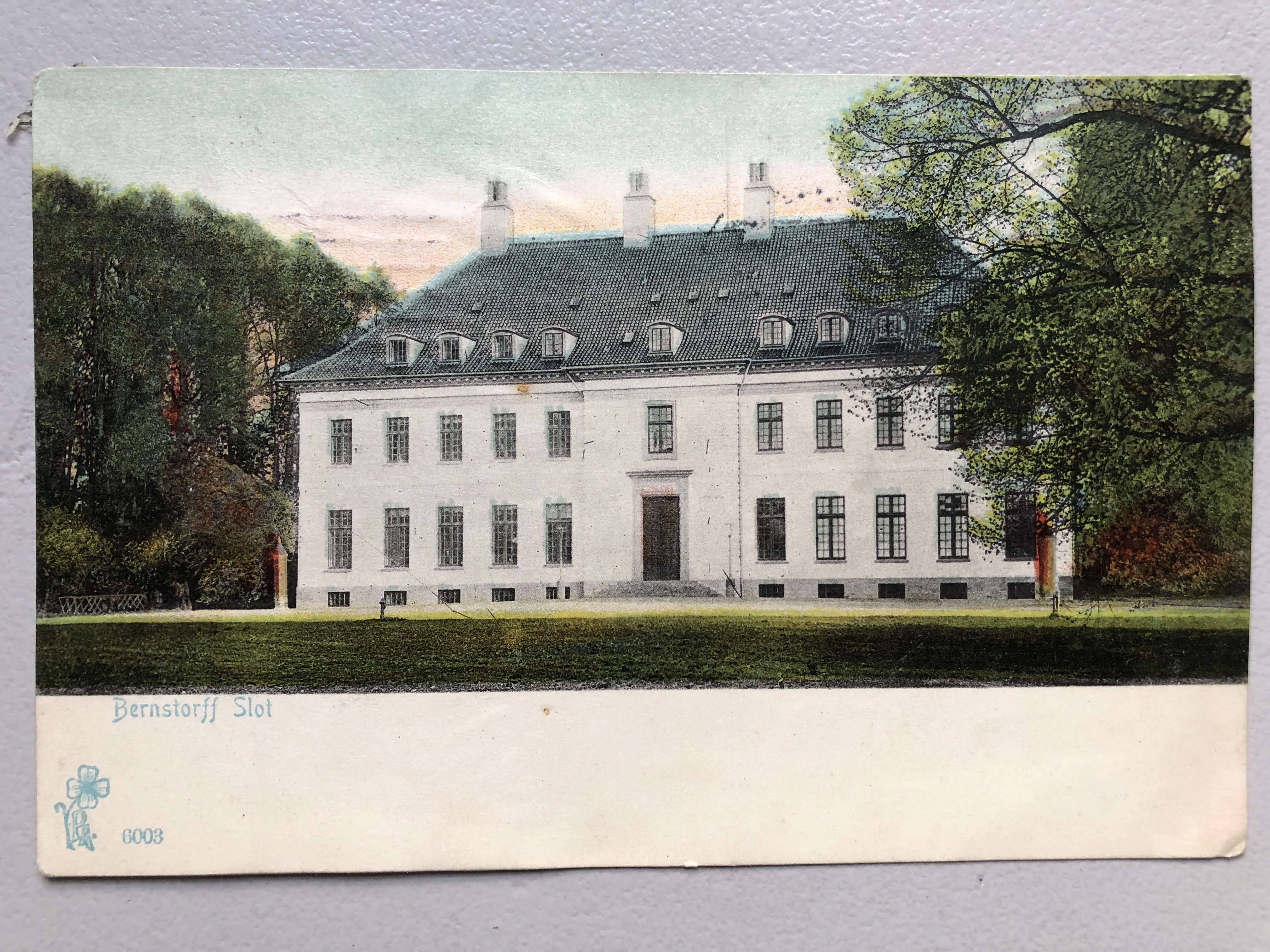 Bernstorff Slot, 6003, Brevkort, 1907, Peter Astrup Kunstforlag