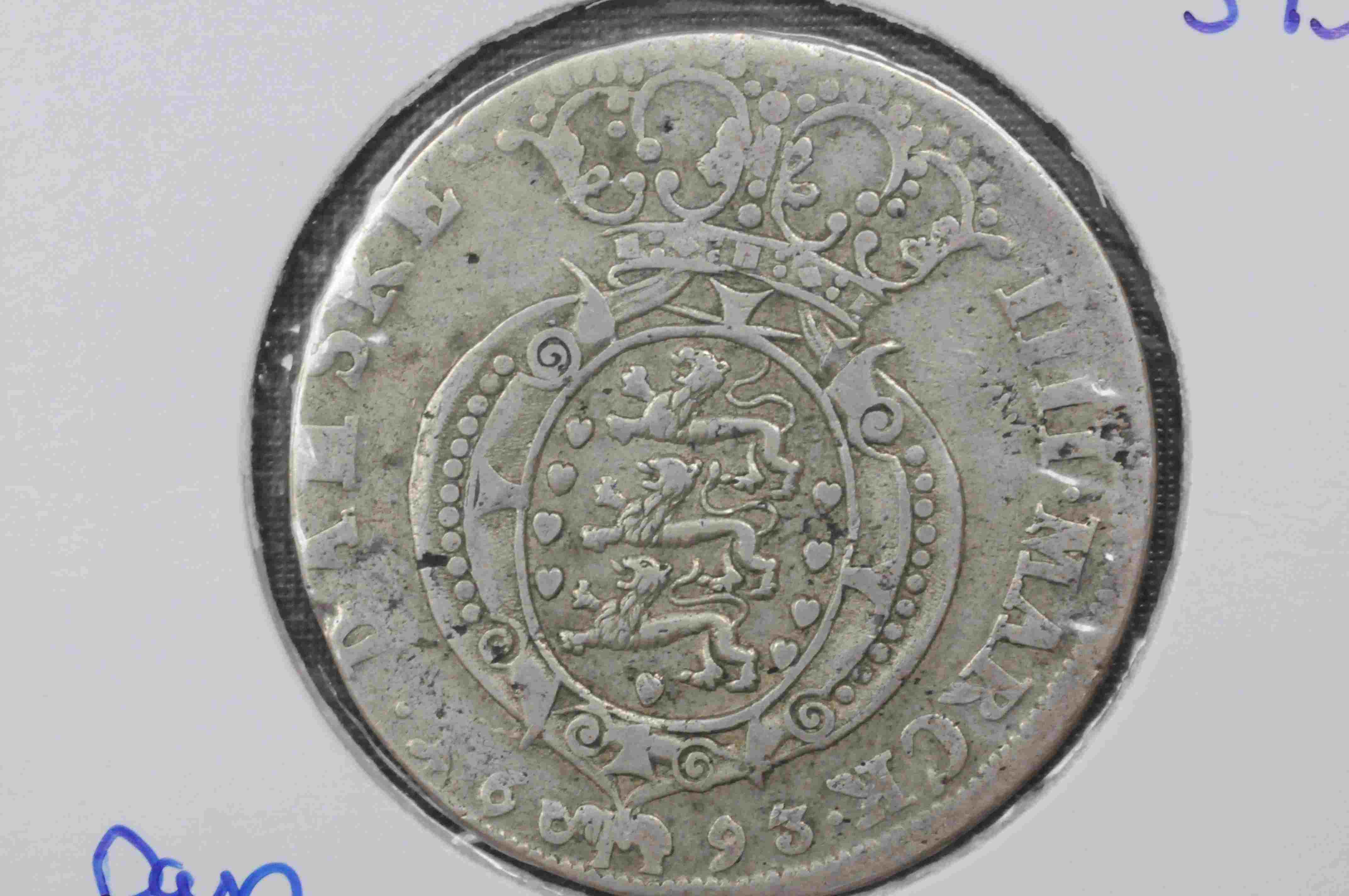 4 mark 1693 Gluckstadt S 43 kv1/1+