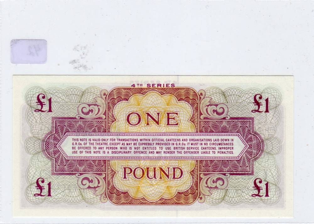 Militærseddel 1 pund 1962 kv0