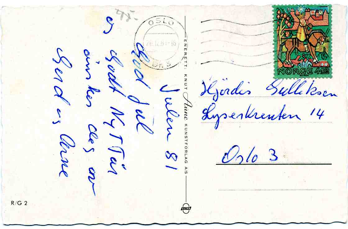 Gunnar Bratlie st Oslo 1981 A; R/G 2