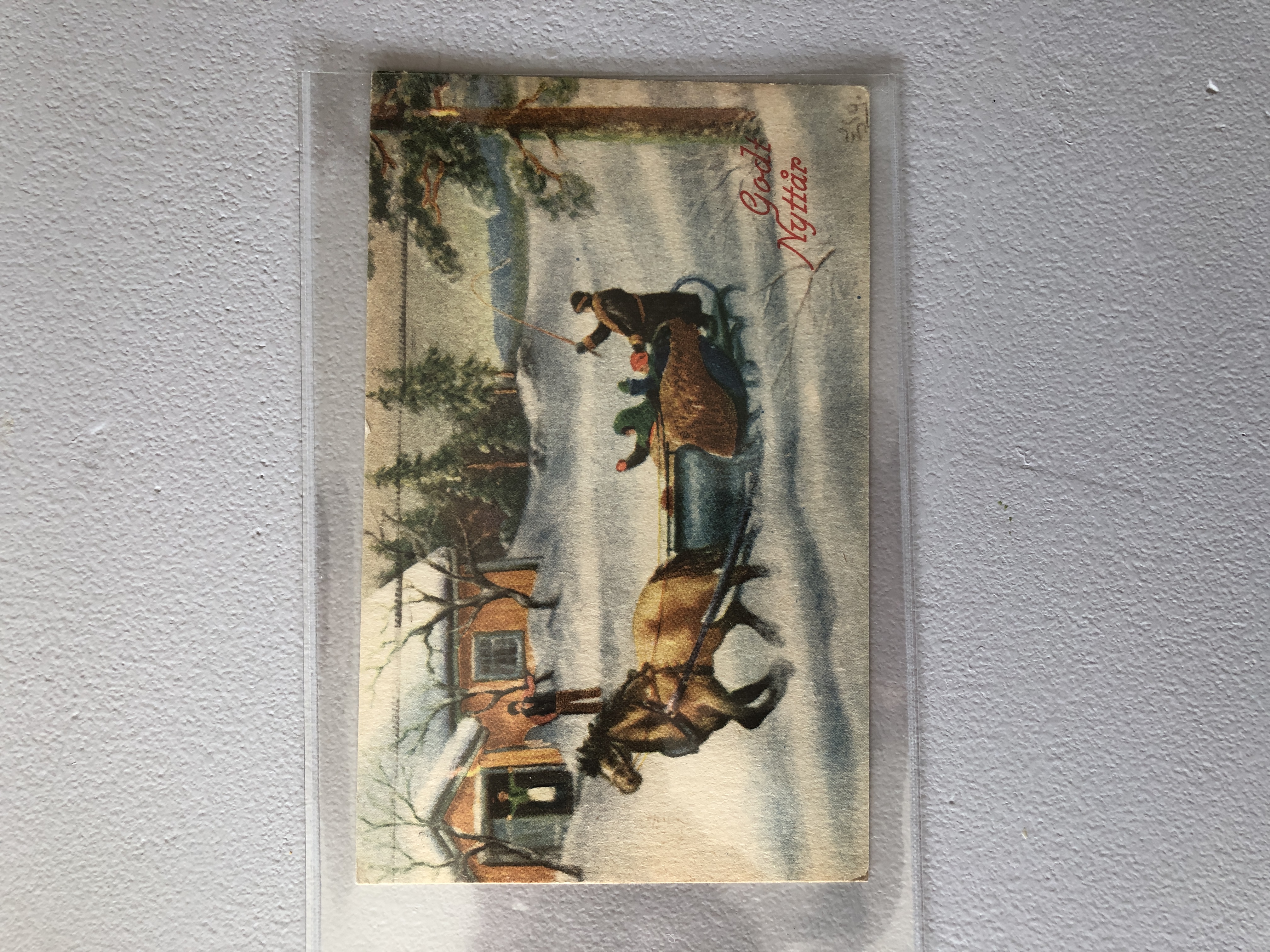 Julekort, 1946, nr 581, Norsk arbeide, postkortkunstner E. Lilloe Gran, poststempel Notodden 1946