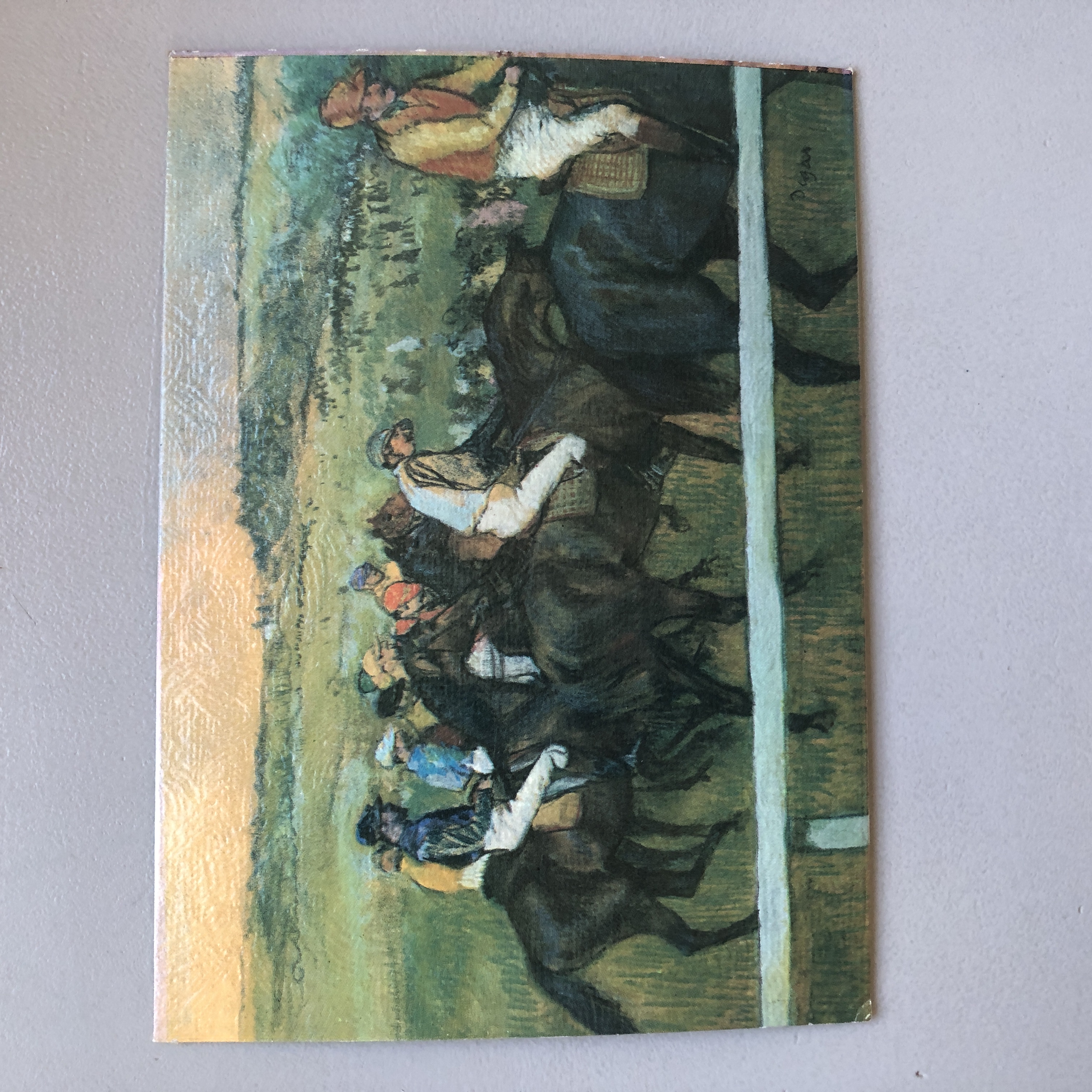 Edgar Degas, Race Horses, 7-D, Royal Academie Collection Precious miniatures