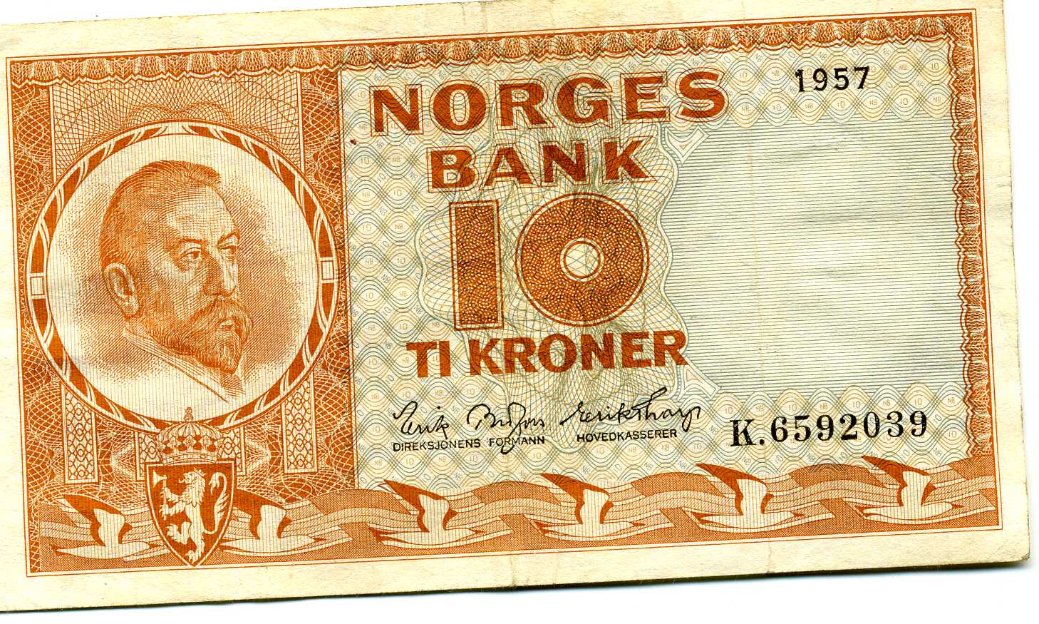 10 kr 1957 kv 1 serieK