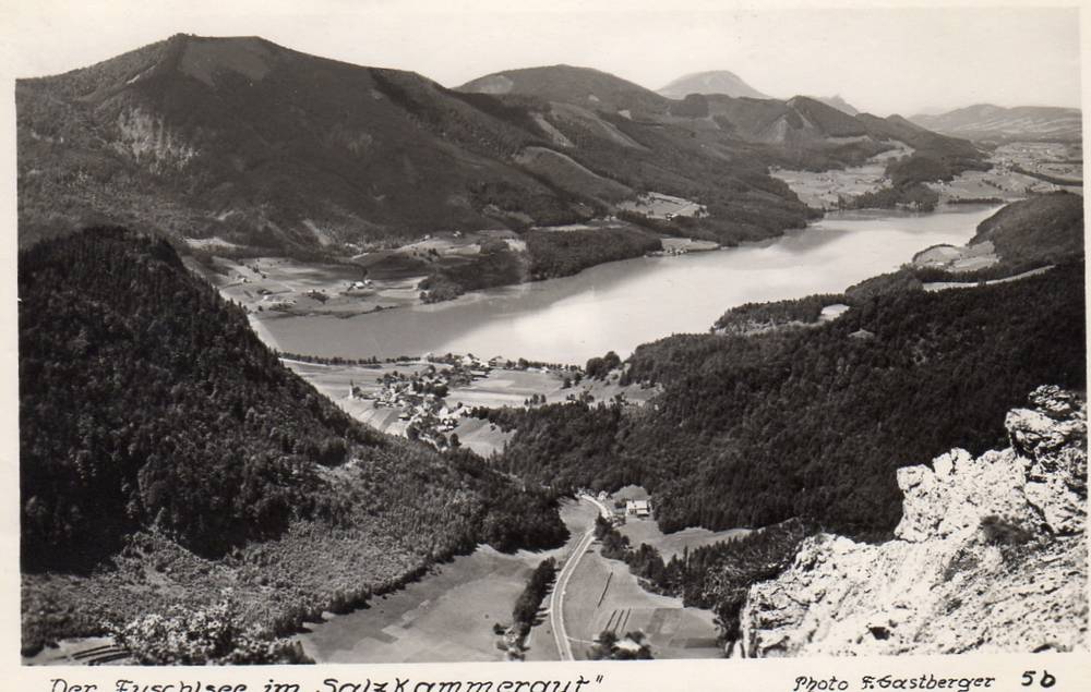 Der Fuchtsee im Salzkammergut F Gastberger 50 st Fuchtsee 1950