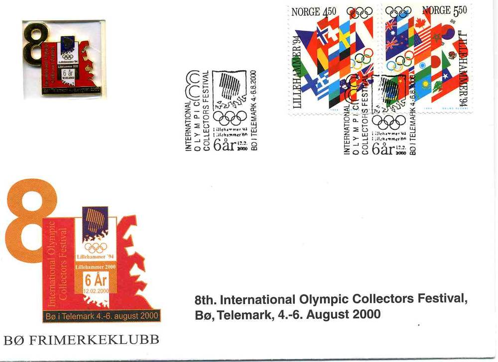 Bø frimerkeklubb  2000 samlefestival med pins