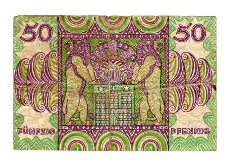 50 pfennig Hamburg 1920