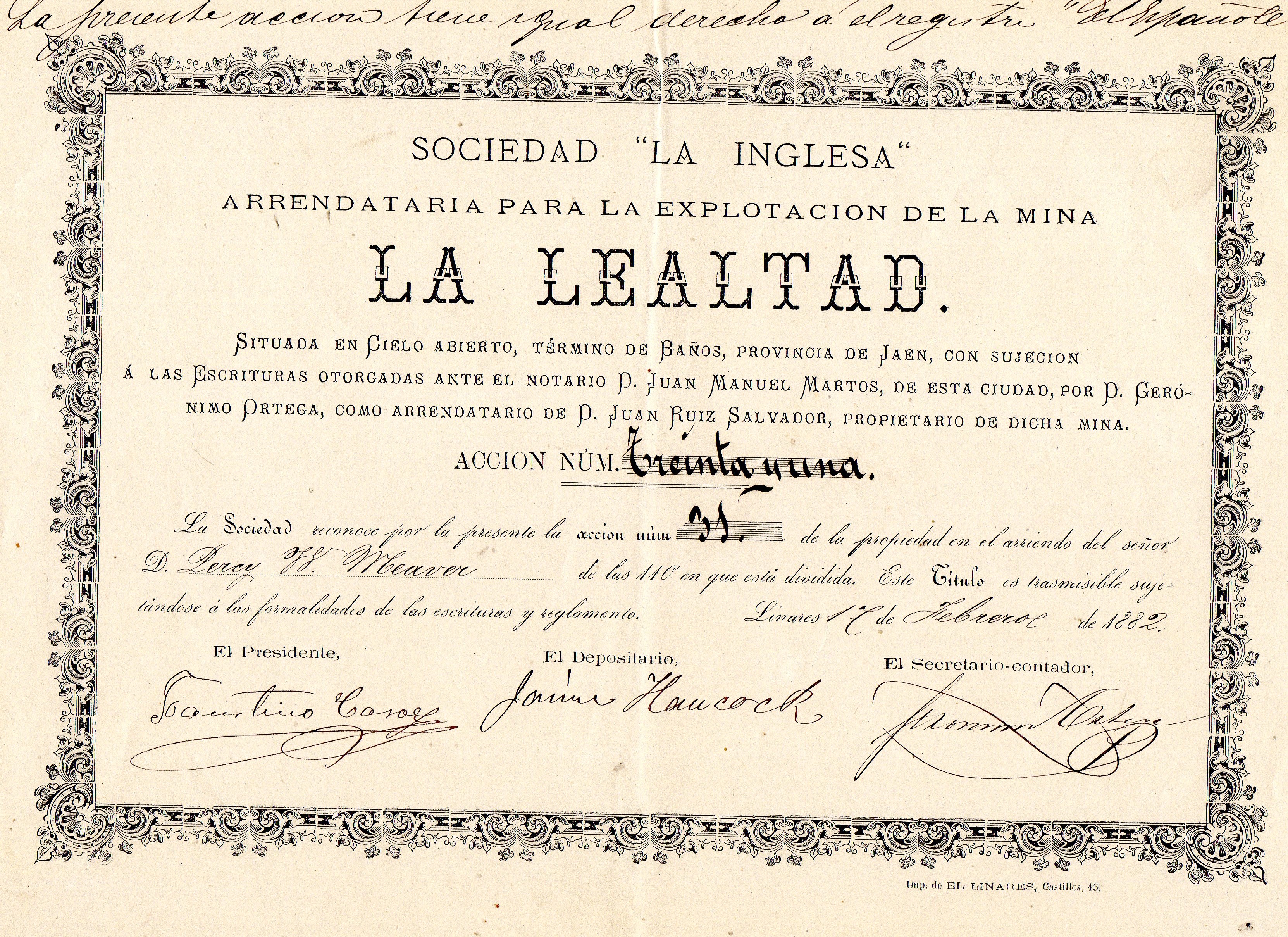 La Lealtad nr 31 1882