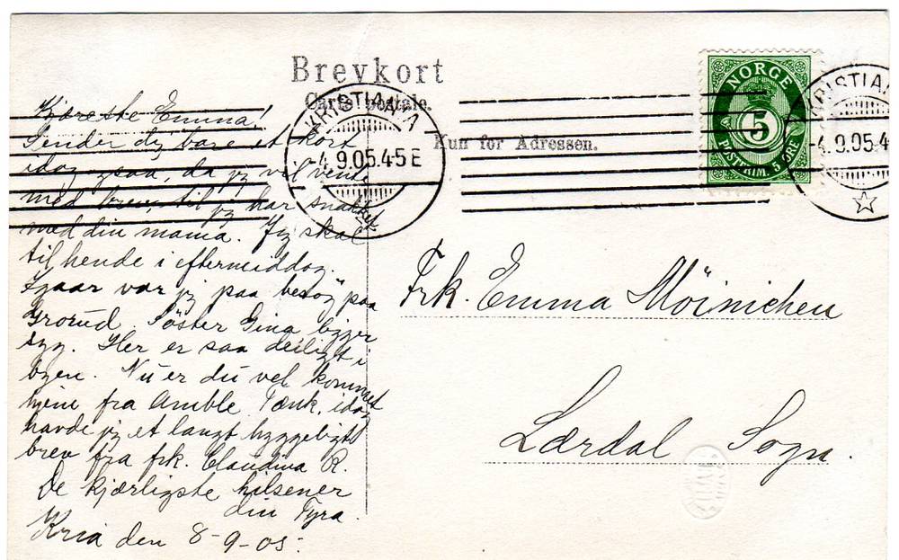 Egil Eide Tappenstreg Abel 0242 st kristiania 1905