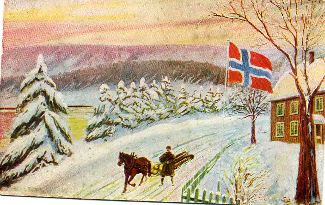 Norsk julekort nr 211 Chr Magnus???