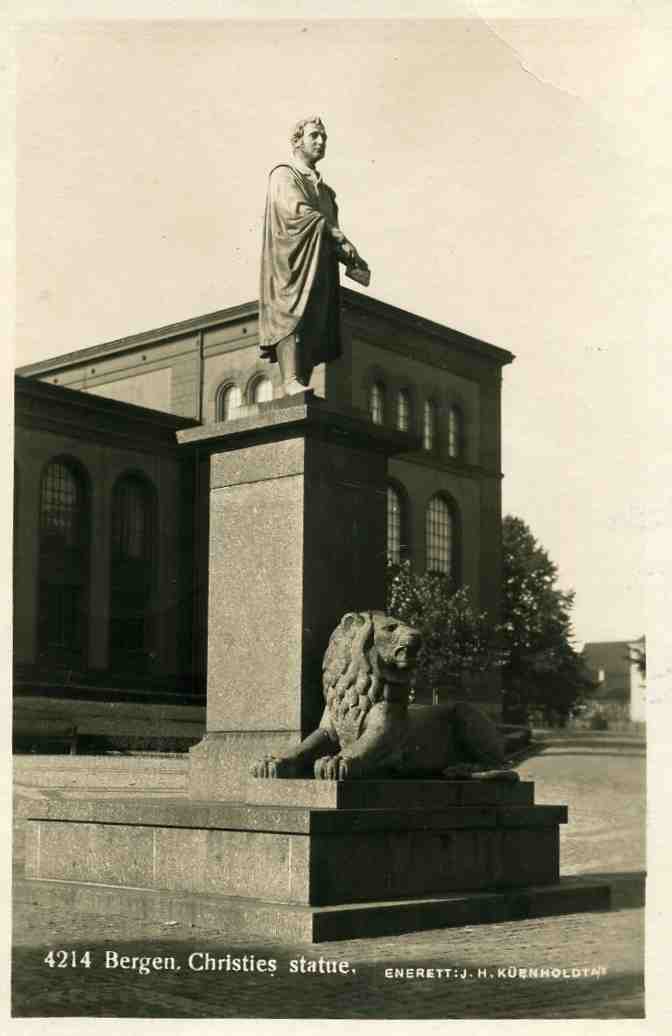 bergen Christies statue av E Borch Kuhenholdt 4214 st Ålesund 1931