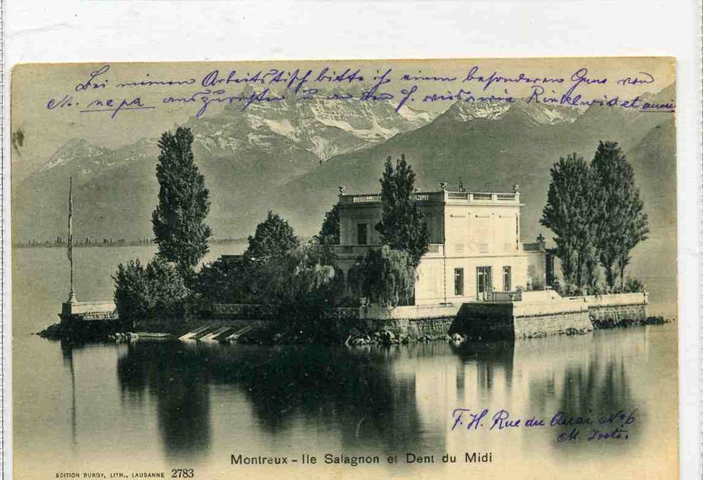 Montreux Ile Salagnon et Dent du MidiBurgy Lausanne 2783 st Luzern/Montreux 1906
