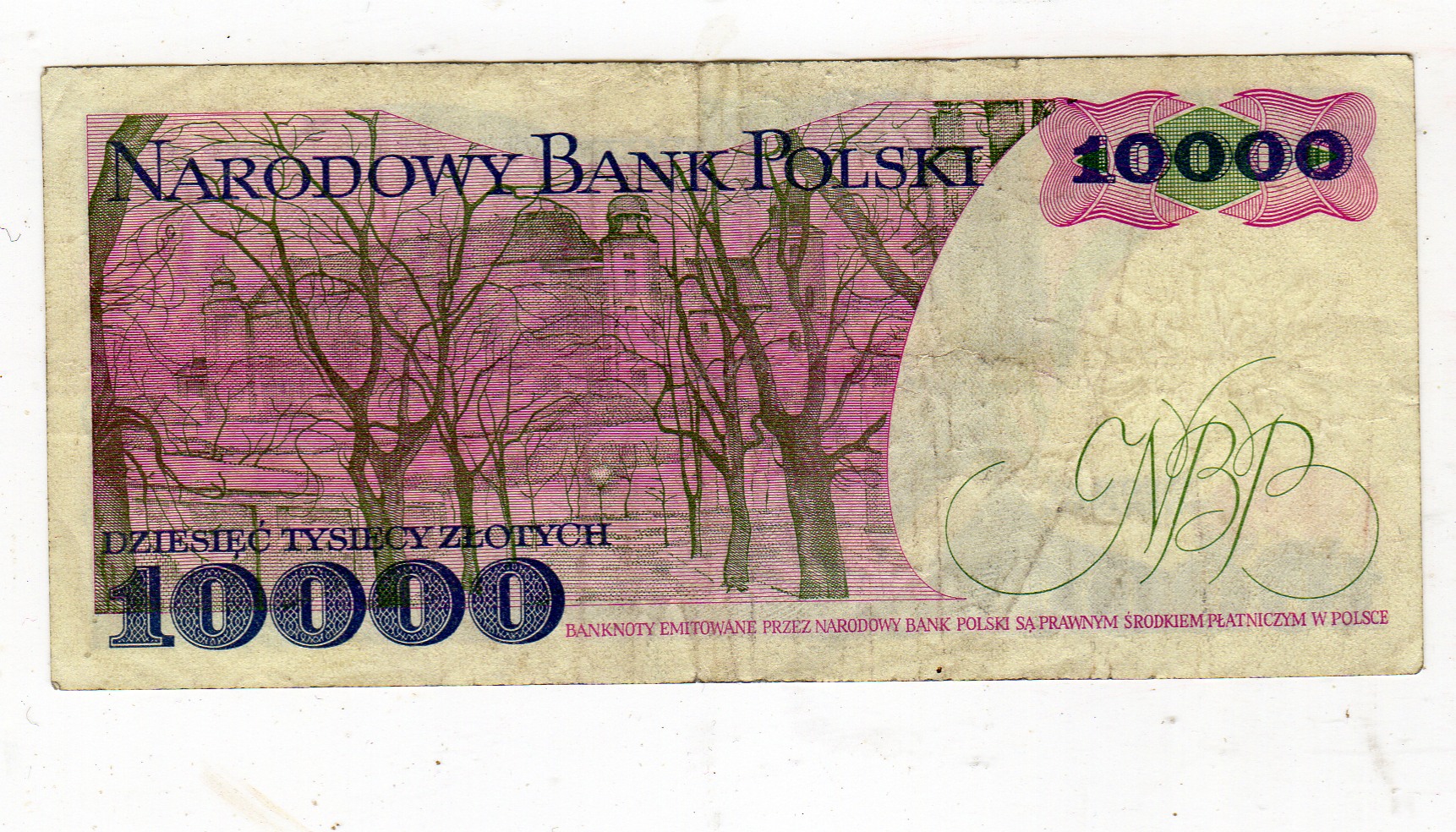 10000 zloty 1988 kv1
