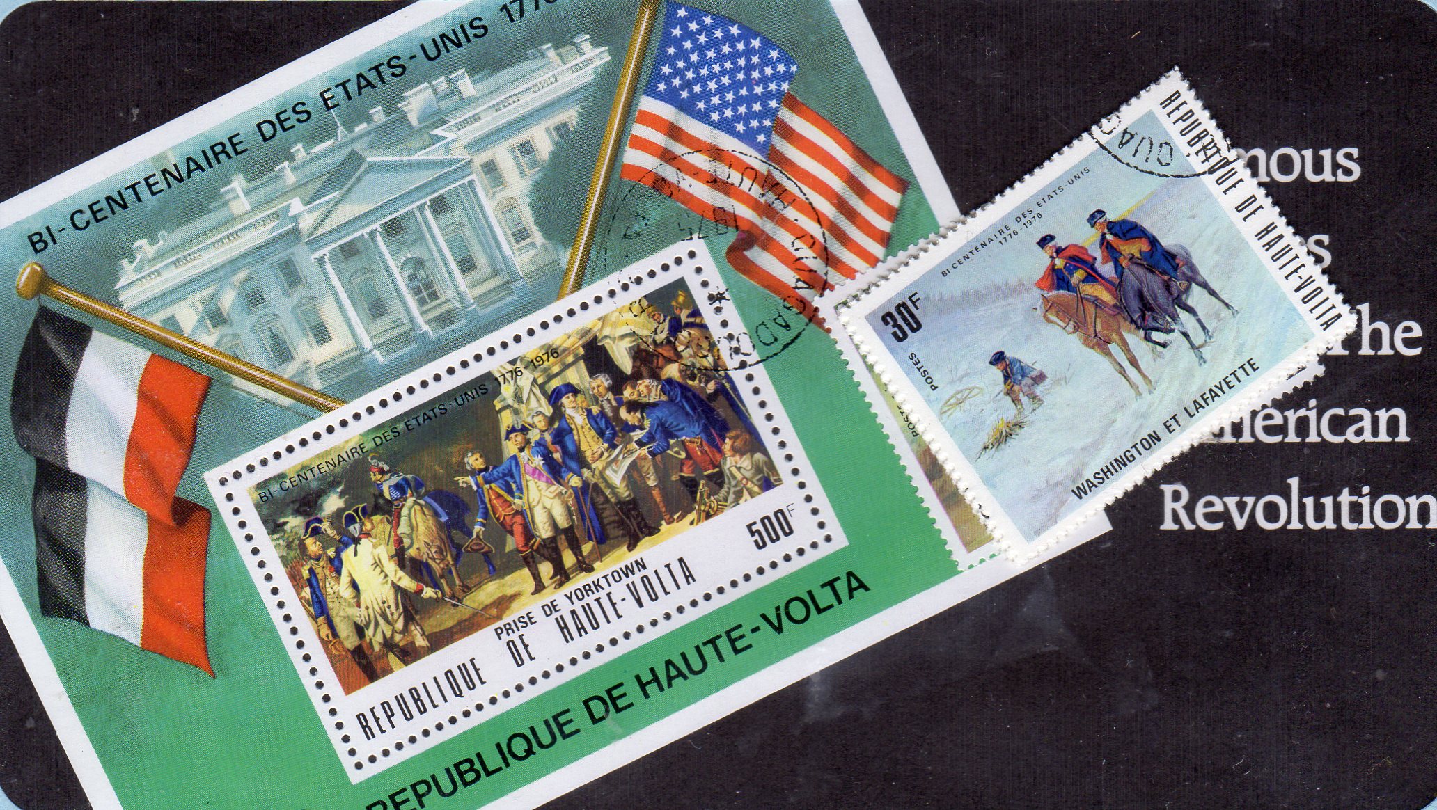 A history in the making A collection of 17 postage stamps& 1 souvenir sheet