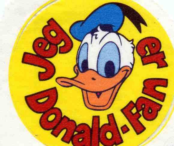 Klistremerke Donald