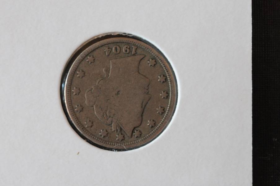 5 cent kobbernikkel 1904 kv1-