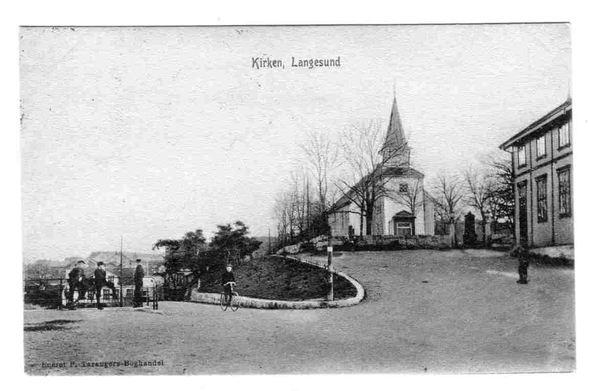 Kirken Langesund st vestbanerne 1905