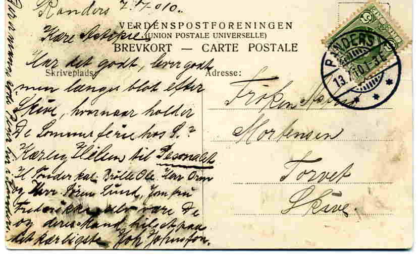 Raadhusstredet Randers 1910