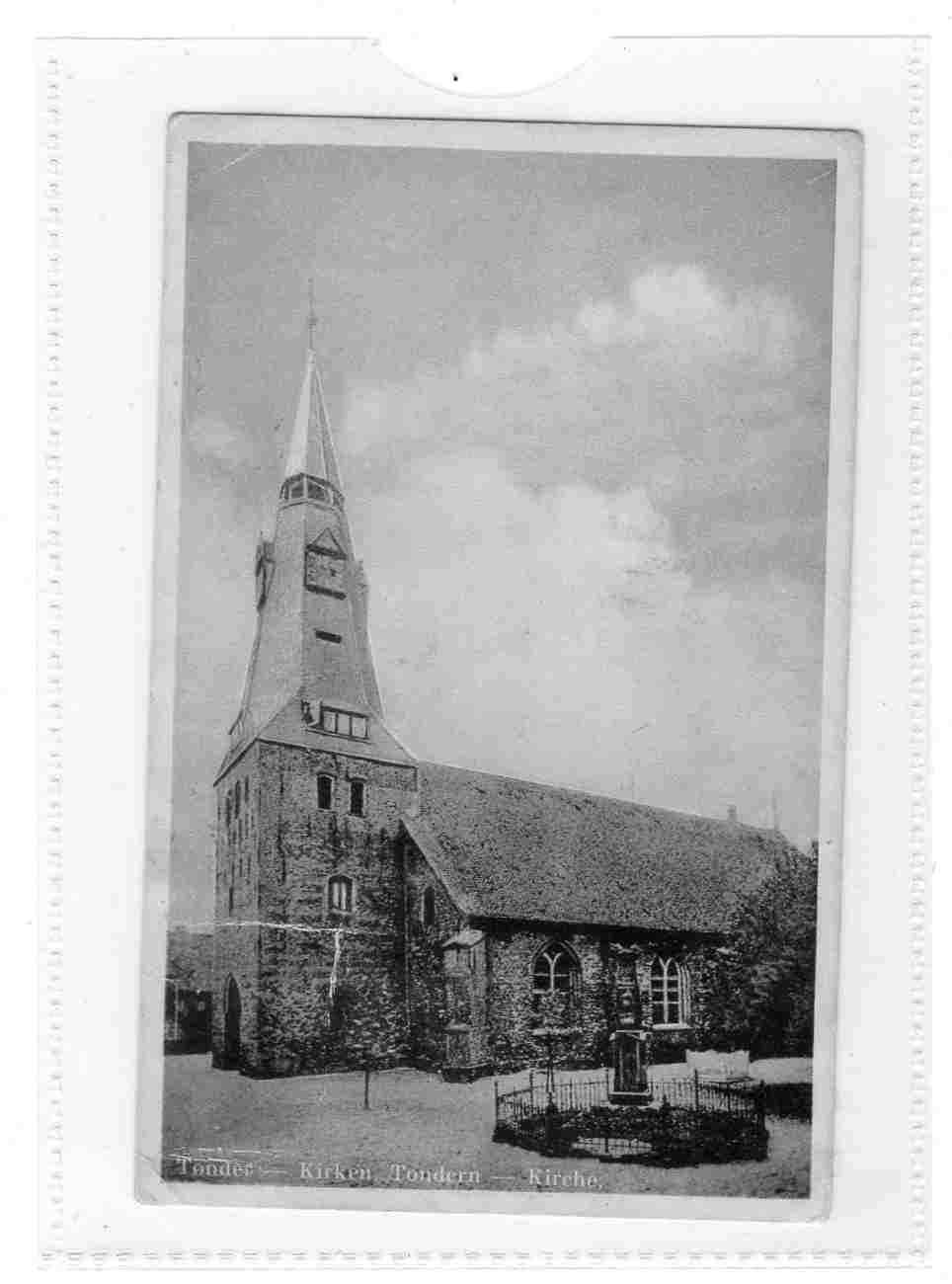 Tøndern kirke Tønder Nissen no3193 frimerke fjernet