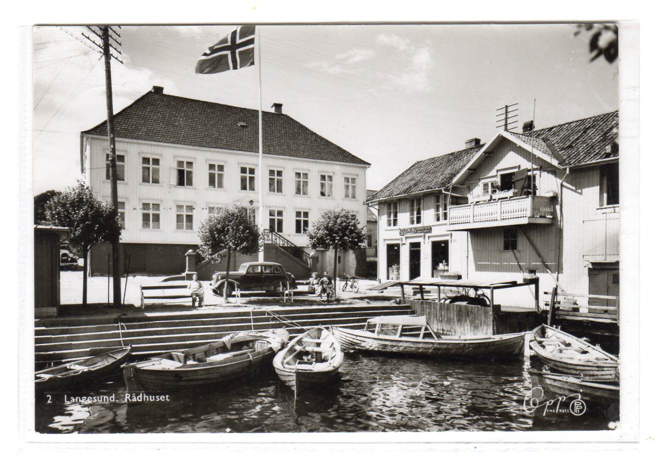 Langesund Rådhuset PPI nr 2 st langesund 1961