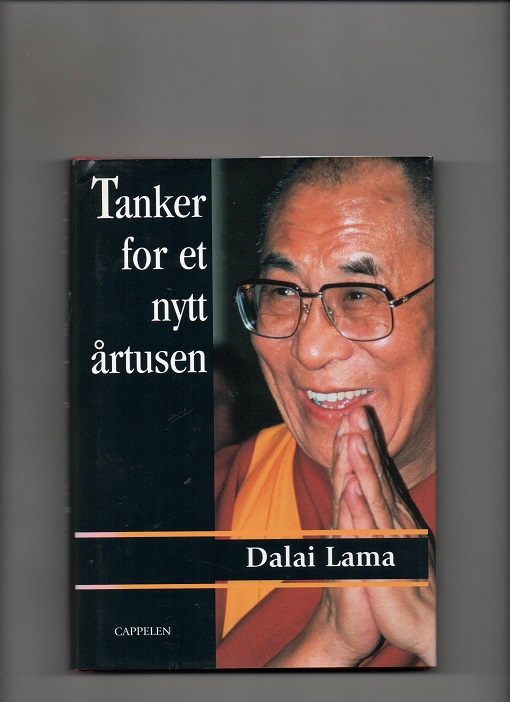 Tanker for et nytt årtusen Dalai Lama Cappelen smussbind Cappelen 2000 pen O2 
