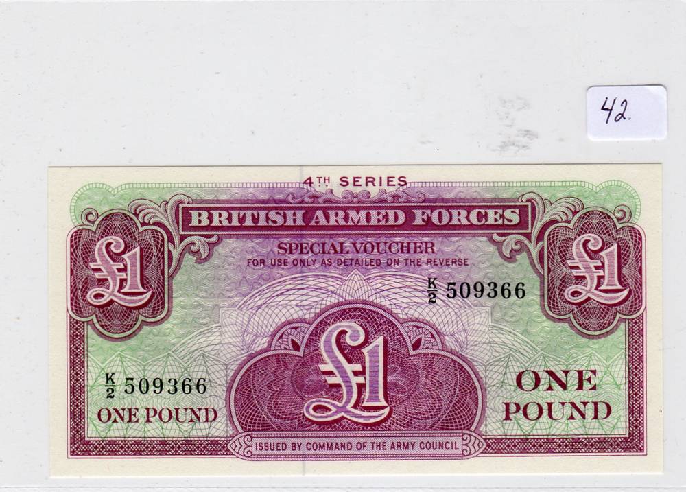 Militærseddel 1 pund 1962 kv0