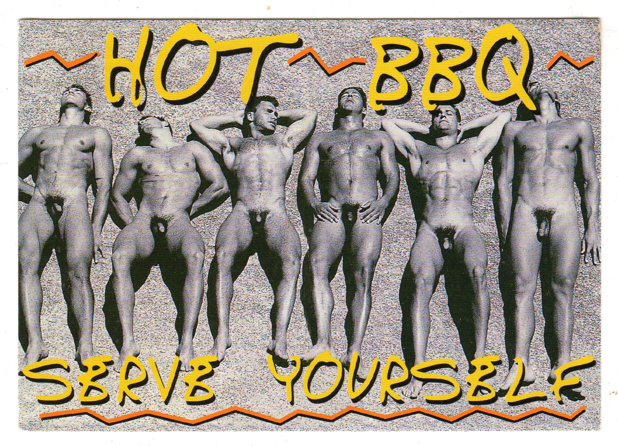 Hot BBQ Fun Island postcards