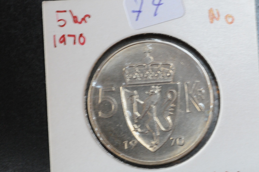 5 kr Norge 1970 kv0