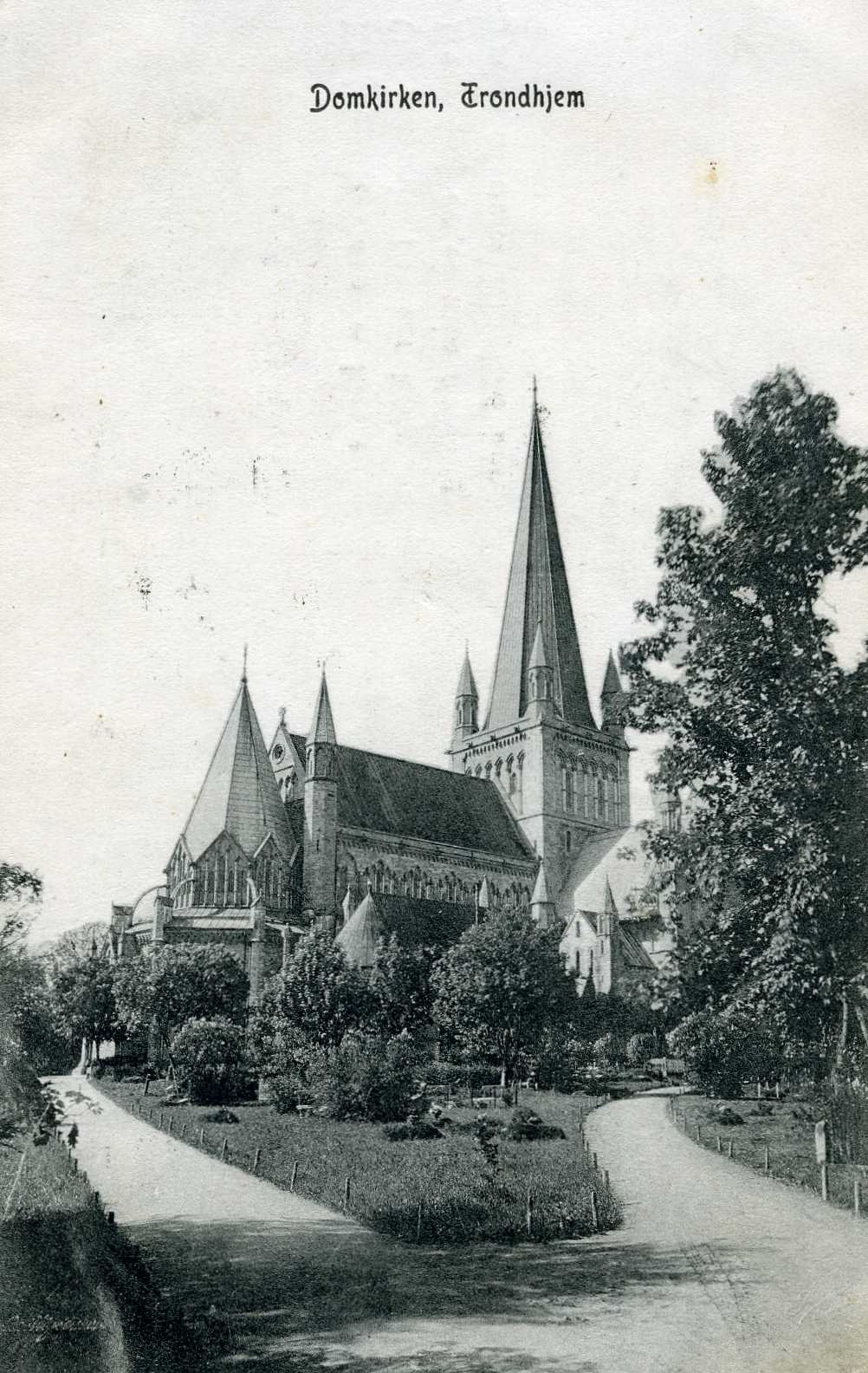 Domkirken Trondhjem 1895 Olaf Planum