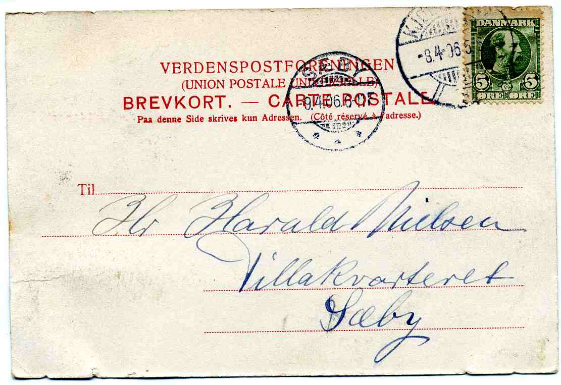 Dragør Havnen st Kbh/Sæby 1906 A V Kbb 211