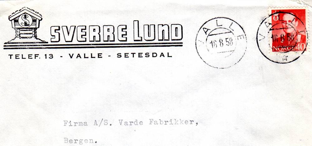 st Valle 1958 Sverre Lund Austagder/Telemark?