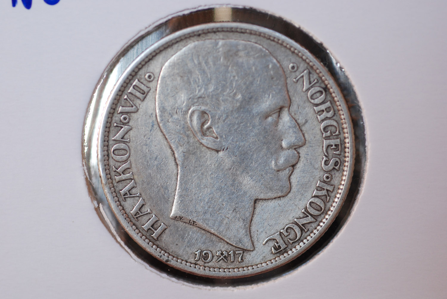 1 kr 1917 Norge Kv1+