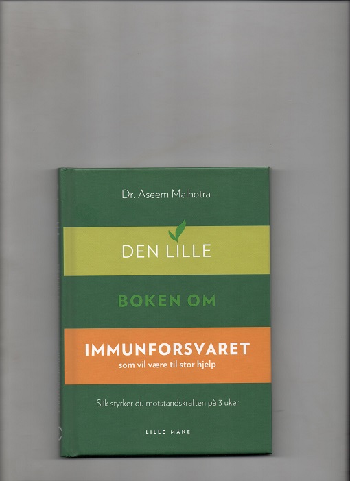 Den lille boken om immunforsvaret, Dr. Aseem Malhotra, Lille Måne 2021 Pen bok O2 
