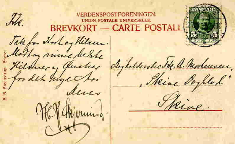 Ringe Sygehuset  E Steenstrup 1907