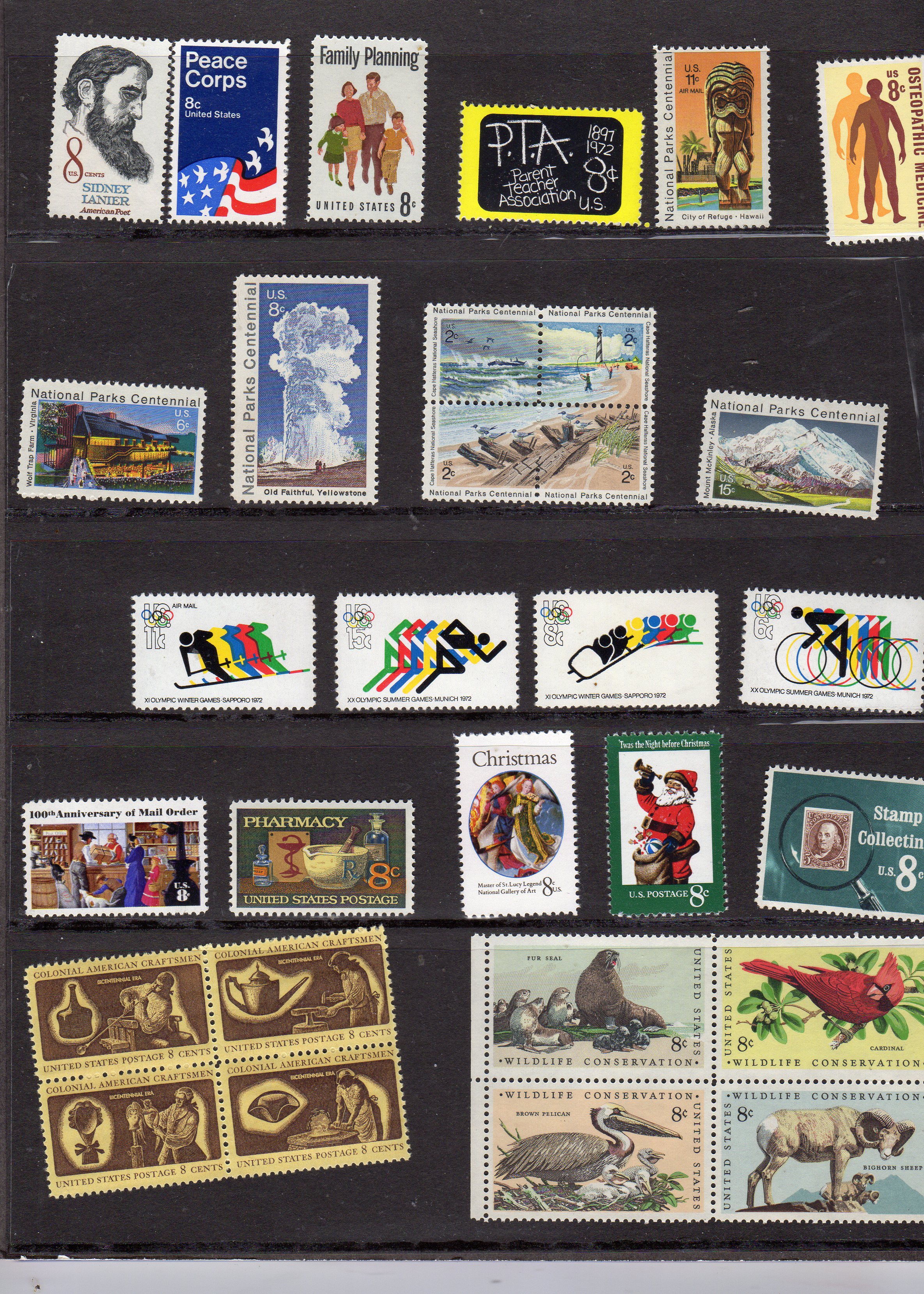 United states postal service Special stamp Mini album 1972 
