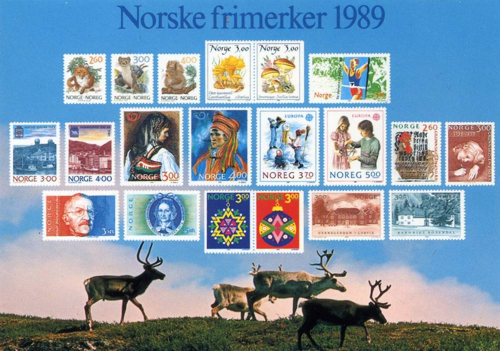 Norske frimerker 1989 Husmo Posten