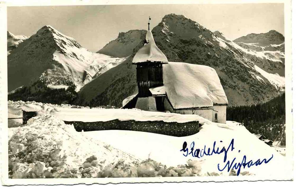 Borgkirchli mit Farkapass st Inner-Arosa 1938 Benke nr 702