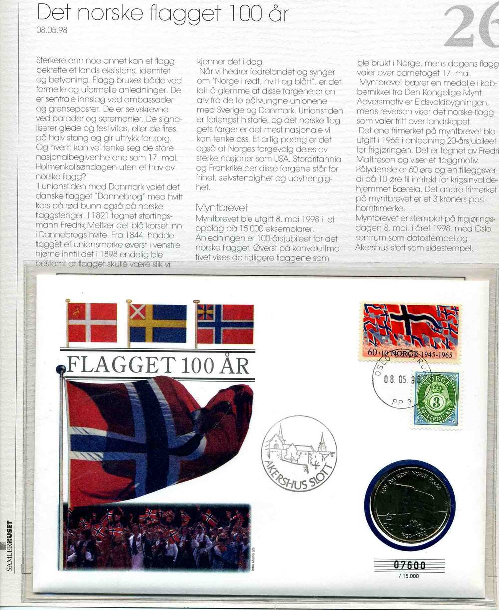 Det norske flagget 100 år 1998