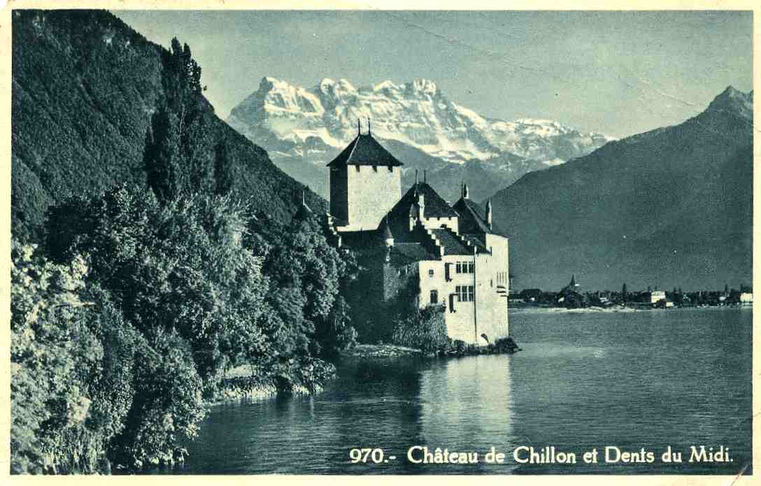 970 Chateau de Chillon et Dents du Midi Sartori st 1933