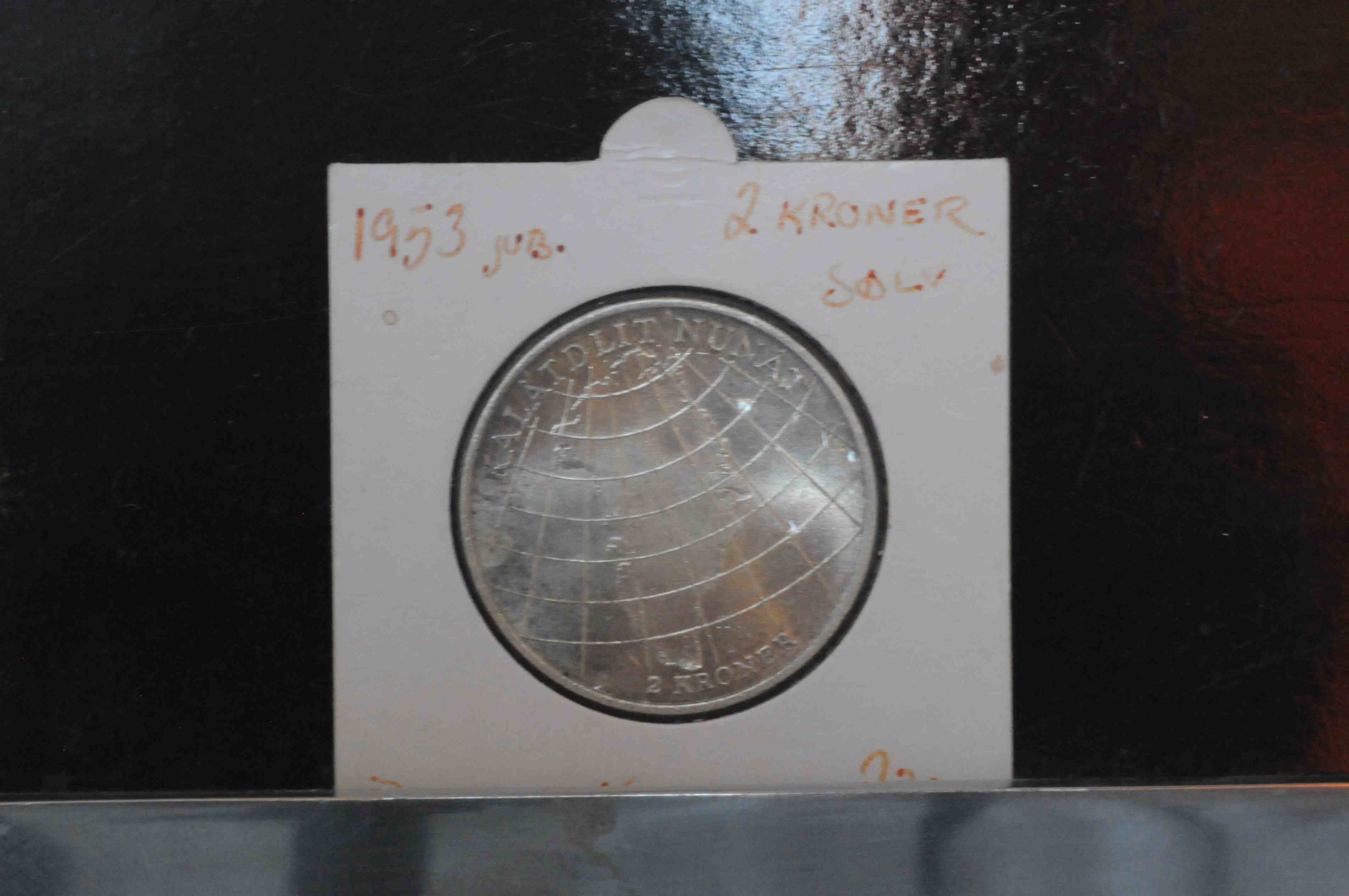 2 kr sølv 1953 jub kv0 Dan