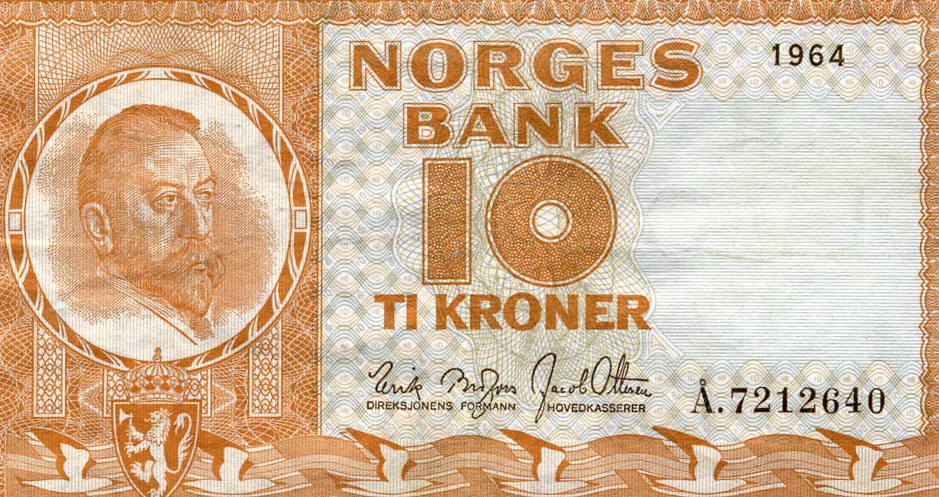 10 kr 1964 Å Kv1+