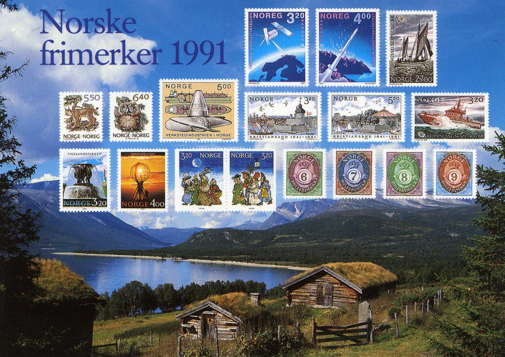 1991 Gjevilvatnet Mittet Postverket 211/91